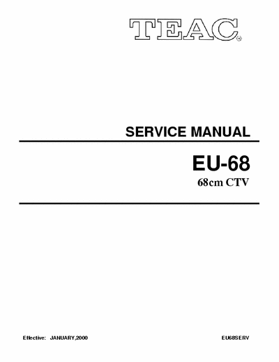 Teac Eu-68 PDF service manual